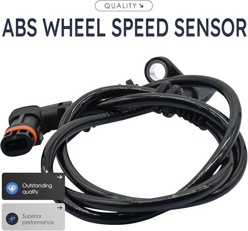 2Pcs Front Left and Right Abs Wheel Speed Sensor Compatible with Mercedes Benz C300 C350 C63 Amg Glk250 Glk350 2049053105 Als2760 4Matic Includes Abs Wheel Speed Sensor Wire Harness; 12 13 14 15 in Saudi Arabia