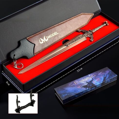 Superbuybox Game Elden Ring DLC Nightreign 12''30cm Ordovis's Greatsword Giftbox Martial Arts Game Collection Gift Desk Decor w/Display Stand in Saudi Arabia