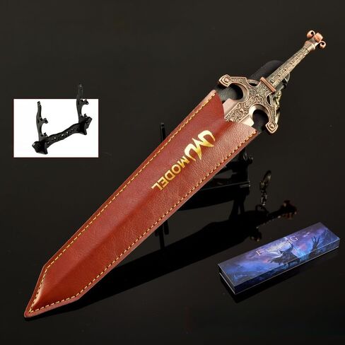 Superbuybox Game Elden Ring DLC Nightreign 12''30cm Ordovis's Greatsword Giftbox Martial Arts Game Collection Gift Desk Decor w/Display Stand in Saudi Arabia