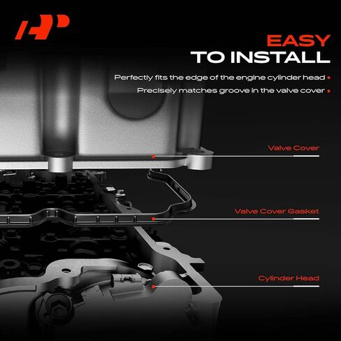 مجموعة حشية غطاء صمام المحرك A-Premium متوافقة مع موديلات تويوتا ولكزس - 1992-2004 - 4Runner، Camry، Tacoma، Tundra، ES300، V6 3.0L 3.4L in Kuwait