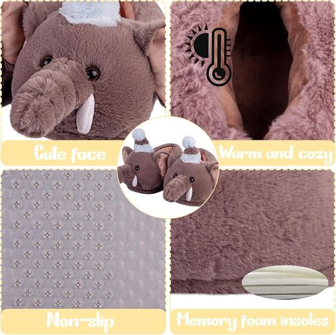 شبشب نسائي لطيف على شكل بطريق حيوان شبشب مبتكر ومريح من القطيفة الناعمة للشتاء دافئ للمنزل in Kuwait