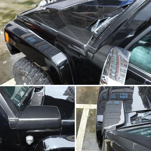 أغطية فتحات غطاء فتحة دخول الهواء الجانبية إطار قولبة من الكروم متوافق مع Hummer H3 2005-2009، غطاء فتحة فتحة دخول الهواء الجانبية لغطاء السيارة، ABS in Saudi Arabia