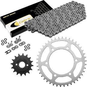 Caltric O-Ring Drive Chain and Sprockets Kit Compatible with Kawasaki Ninja 500 EX500A GPZ500S 1987-1993 in Kuwait
