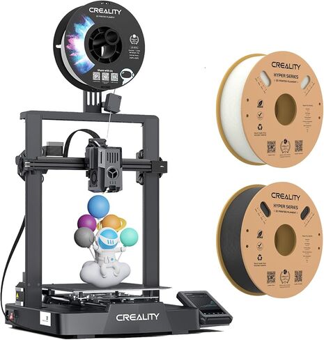 طابعة Creality Ender 3 V3 KE ثلاثية الأبعاد مع طباعة عالية السرعة 500 مم/ثانية، وطارد مباشر متطور Sprite، وسكك خطية على المحور X، ونظام تشغيل Creality الذكي، وحجم طباعة 8.66 × 8.66 × 9.44 بوصة in Saudi Arabia