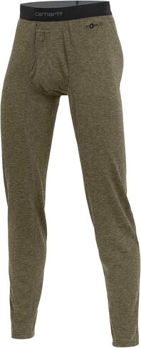 Carhartt mens Force Midweight Thermal Pant Base Layer Bottom, Burnt Olive Heather, Medium US in Kuwait