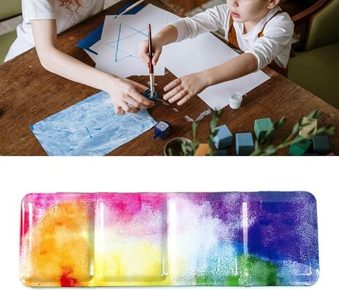 Watercolor Paint Palette Box 24 Well Travel Paint Case Metal Storage Box Leakproof Lid for Artist Student Smooth Application Watercolor Cakes in Saudi Arabia