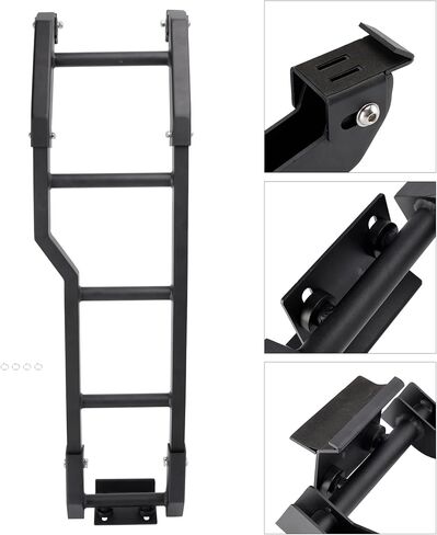 Areyourshop الباب الخلفي سلم الجانب الأيمن الألومنيوم لجيمي JB64W JB74W JB64 JB74 in Kuwait
