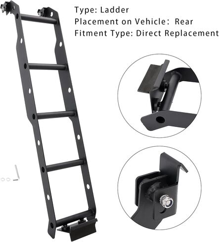 Areyourshop سلم خلفي للباب الخلفي من الألومنيوم لجيمي سييرا JB74 JB64 2019+ in Kuwait