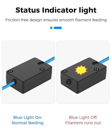 مستشعر تشغيل الشعيرات الرسمي Ender 3 V3 SE من Creality، كاشف وحدة كشف الكسر بمستشعر الفتيل الذكي لخيوط 1.75 مم (أسود) in Saudi Arabia