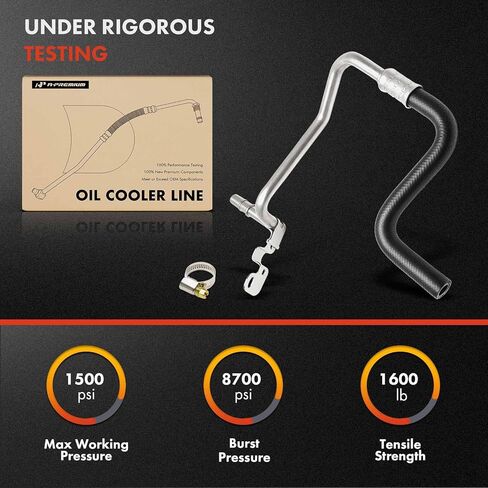 A-Premium Auxiliary Cooler Outlet Automatic Transmission Oil Cooler Line Hose Assembly Compatible with Ford F-150 2011-2014, Expedition 2015-2017 & Lincoln Navigator 2015-2017 in Saudi Arabia