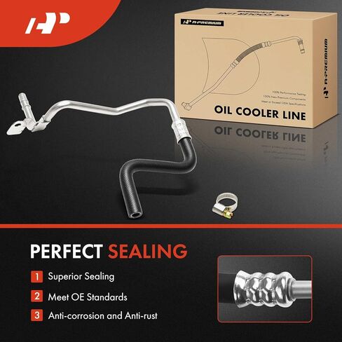 A-Premium Auxiliary Cooler Outlet Automatic Transmission Oil Cooler Line Hose Assembly Compatible with Ford F-150 2011-2014, Expedition 2015-2017 & Lincoln Navigator 2015-2017 in Saudi Arabia
