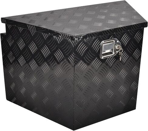 29" (W) X 18"(H) X16-1/2(D) Aluminum Trailer Tongue Tool Box Storage, Chest Storage Organizer with Lock and Keys (5 Bar Thread-Sliver) in Saudi Arabia