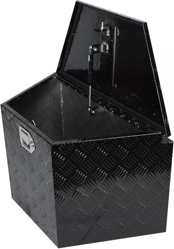 29" (W) X 18"(H) X16-1/2(D) Aluminum Trailer Tongue Tool Box Storage, Chest Storage Organizer with Lock and Keys (5 Bar Thread-Sliver) in Saudi Arabia