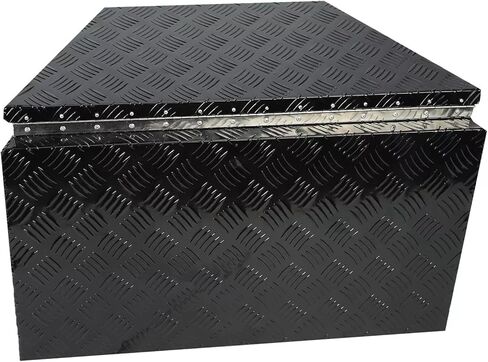 29" (W) X 18"(H) X16-1/2(D) Aluminum Trailer Tongue Tool Box Storage, Chest Storage Organizer with Lock and Keys (5 Bar Thread-Sliver) in Saudi Arabia