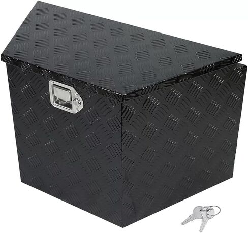 29" (W) X 18"(H) X16-1/2(D) Aluminum Trailer Tongue Tool Box Storage, Chest Storage Organizer with Lock and Keys (5 Bar Thread-Sliver) in Saudi Arabia
