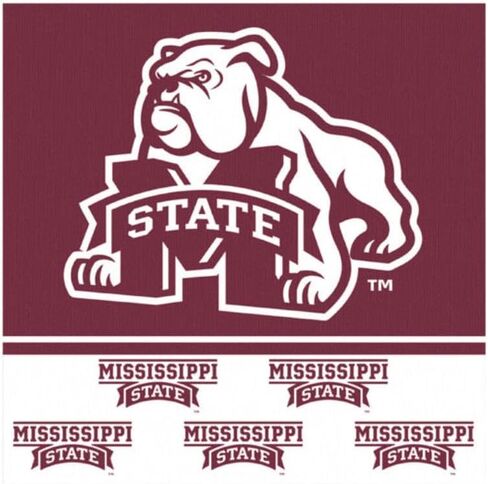 Mississippi State Bulldogs Beverage Napkins - Pack of 16 in Saudi Arabia