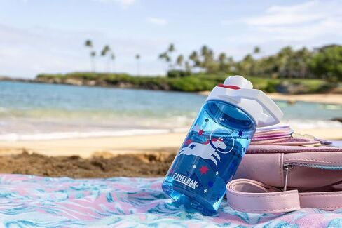 زجاجة مياه للأطفال CamelBak Eddy+ سعة 14 أونصة مع تجديد التريتان - جزء علوي من القش، مقاومة للتسرب عند إغلاقها in Saudi Arabia