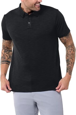 قمصان بولو INTO THE AM Performance Dri Fit للرجال مقاس S-4XL - قمصان عمل رياضية ذات ياقة رياضية سريعة الجفاف وممتصة للرطوبة in Saudi Arabia