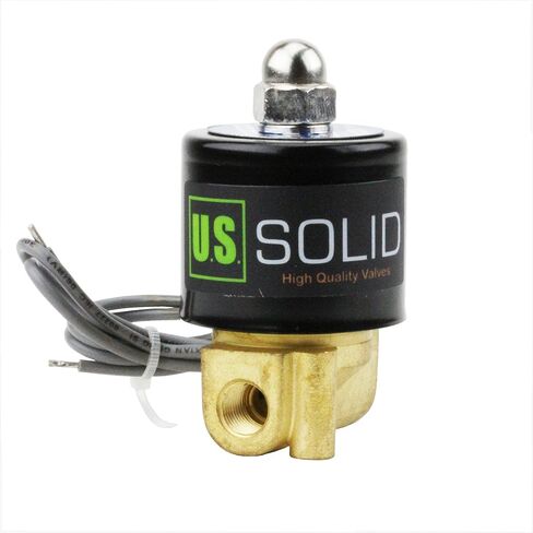 U.S. Solid 1/4" Brass Electric Solenoid Valve 24VDC Normally Closed VITON in Saudi Arabia