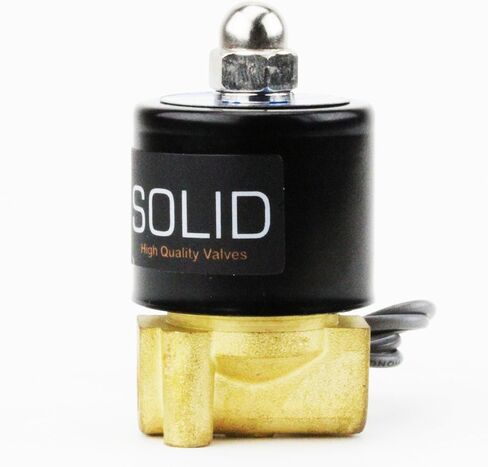 U.S. Solid 1/4" Brass Electric Solenoid Valve 24VDC Normally Closed VITON in Saudi Arabia