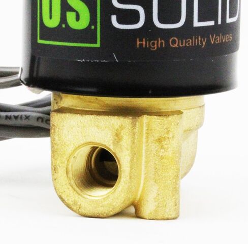 U.S. Solid 1/4" Brass Electric Solenoid Valve 24VDC Normally Closed VITON in Saudi Arabia