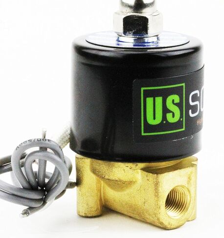 U.S. Solid 1/4" Brass Electric Solenoid Valve 24VDC Normally Closed VITON in Saudi Arabia