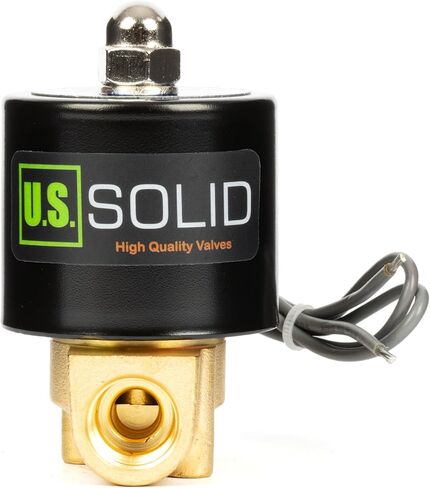 U.S. Solid 1/4" Brass Electric Solenoid Valve 24VDC Normally Closed VITON in Saudi Arabia