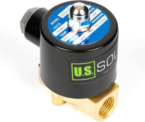U.S. Solid 1/4" Brass Electric Solenoid Valve 24VDC Normally Closed VITON in Saudi Arabia