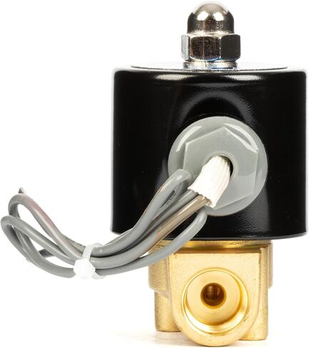 U.S. Solid 1/4" Brass Electric Solenoid Valve 24VDC Normally Closed VITON in Saudi Arabia