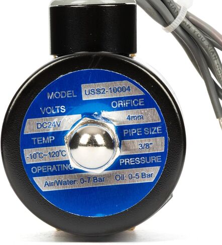 U.S. Solid 1/4" Brass Electric Solenoid Valve 24VDC Normally Closed VITON in Saudi Arabia