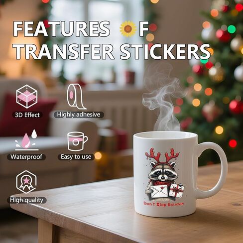 8 Sheets Christmas UV DTF Stickers, Cute Santa Claus Gingerbread Man UV DTF Tumbler Wraps for 16 20 oz Glass, Christmas Tree Sweater Bow Sublimation Cold Transfer Sticker Decals DIY Water Bottle Decor in Saudi Arabia