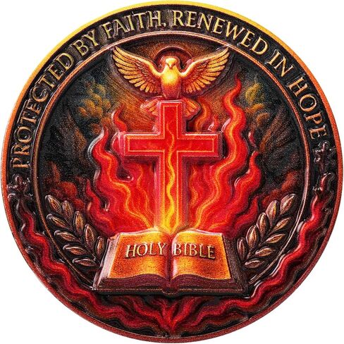 Lion of Judah Christian Prayer Coin Inspirational Religious Challenge Coin Bible Verse Token, Faith and Strength Medallion (Bible Lion Coin-One Piece) in Saudi Arabia