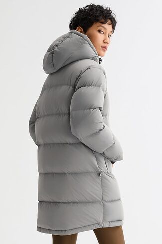 Orolay Women's Mid-Length Thickened Jacket with Detachable Hood Stand Collar Winter Puffer Jacket in Kuwait