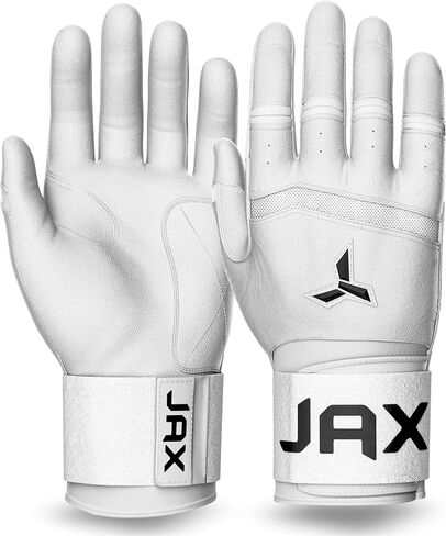 قفازات الضرب من JAX - نموذج بحزام واحد - قفازات البيسبول للشباب والكبار - تقنية Pro Grip Web الاختيارية - قفازات البيسبول والكرة اللينة in Kuwait