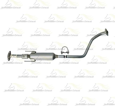 Exhaust Resonator and Muffler Exhaust Kit Compatible for 2012-2018 Nissan Versa 1.6L | Stainless Steel | Northeastern Exhaust | Free Gaskets, Clamp, Hangers and Bolt Kit included | Direct-Fit in Saudi Arabia