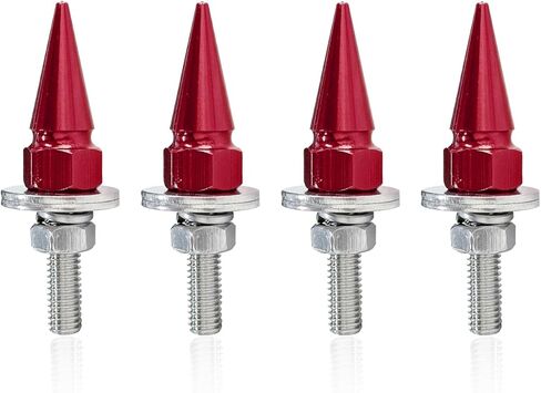 4PCS Spike License Plate Screw Fasteners, Motorcycle License Plate Bolts, Anti Theft License Plate Screw Frame Kit, Universal Spike License Plates Bolt Car Accessories for Cars Trucks (Blue) in Saudi Arabia
