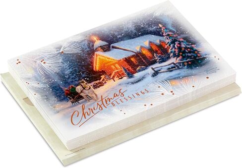 Hallmark Thomas Kinkade Christmas Cards (16 Cards and Envelopes) Christmas Blessing in Saudi Arabia