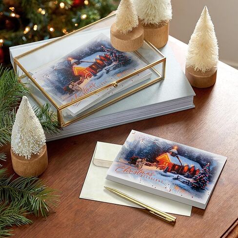 Hallmark Thomas Kinkade Christmas Cards (16 Cards and Envelopes) Christmas Blessing in Saudi Arabia