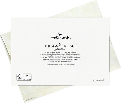 Hallmark Thomas Kinkade Christmas Cards (16 Cards and Envelopes) Christmas Blessing in Saudi Arabia