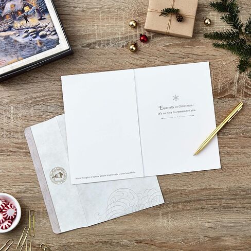 Hallmark Thomas Kinkade Christmas Cards (16 Cards and Envelopes) Christmas Blessing in Saudi Arabia