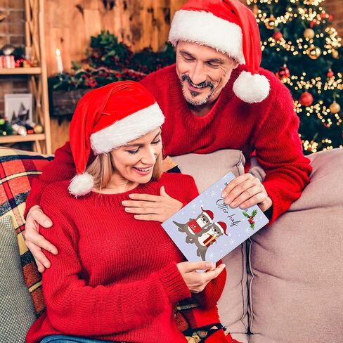 Christmas Card for Wife - 5" x 7" Romantic Christma's Card with Envelopes, Xmas Cards for Girlfriend, Lover, Unique Christmas Gifts for Wife from Husband Boyfriend, Early Xmas Gift Ideas in Saudi Arabia