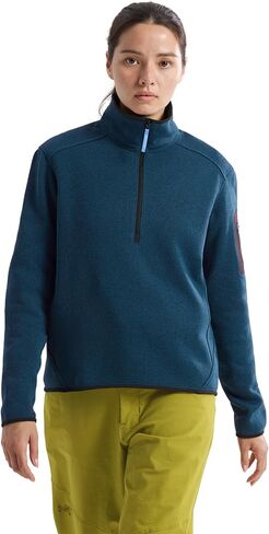 Arc'teryx Covert 1/2 رقبة بسحاب للسيدات | بلوفر صوف دافئ مصنوع من مواد معاد تدويرها in Kuwait