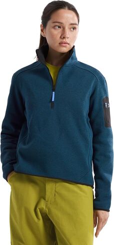 Arc'teryx Covert 1/2 رقبة بسحاب للسيدات | بلوفر صوف دافئ مصنوع من مواد معاد تدويرها in Kuwait