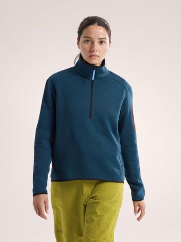 Arc'teryx Covert 1/2 رقبة بسحاب للسيدات | بلوفر صوف دافئ مصنوع من مواد معاد تدويرها in Kuwait