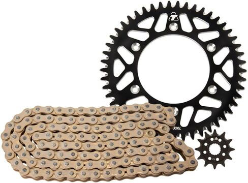 TUSK Alloy Kit & Gold Plated Race Chain Black Rear Sprocket for Honda CRF250R 2018-2021 in Saudi Arabia