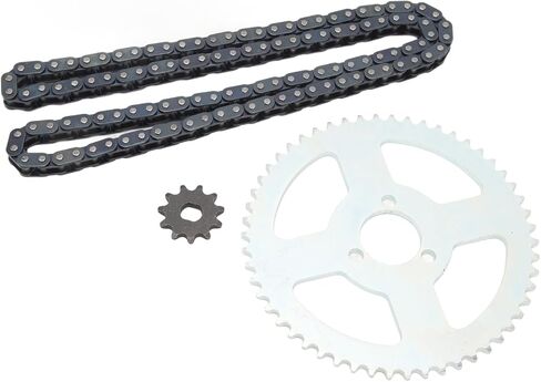 T8F Gear Chain Set, High Strength Front and Rear T8F Sprocket Chain Kit, Fit for Mini Dirt ATV Pocket Bikes in Saudi Arabia