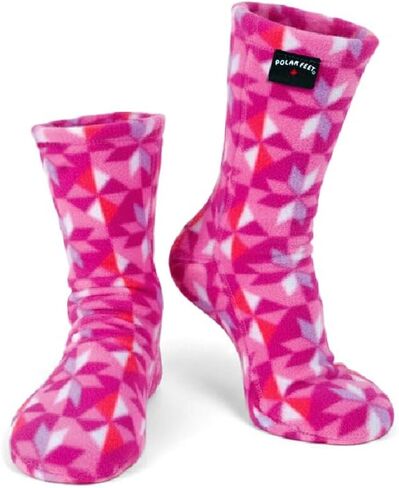 Polar Feet Adults' Fleece Socks (XXL (M 14-15), Black) in Saudi Arabia