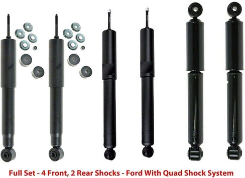 DTA 40601 Full Set of 6 Shocks Quad Shock System Compatible With Ford F150 4WD 1990-1996. 4 For Front and 2 Rear in Saudi Arabia