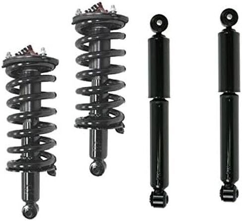 DTA 70016A Full Set 2 Front Complete Struts with Springs and Mounts + 2 Rear Shocks 4-pc Set, Compatible With Nissan Titan 2WD 2004-2013 in Saudi Arabia