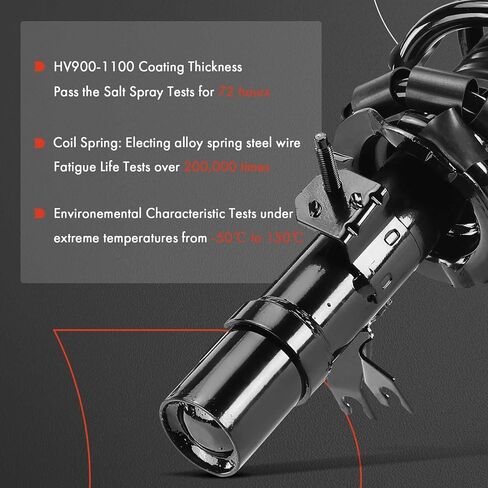 مجموعة دعامة أمامية كاملة ونوابض ملفوفة من A-Premium متوافقة مع سيارة Infiniti G37 2009-2013، Q60 2014-2015/2017، كوبيه، AWD، مجموعة من قطعتين in Kuwait
